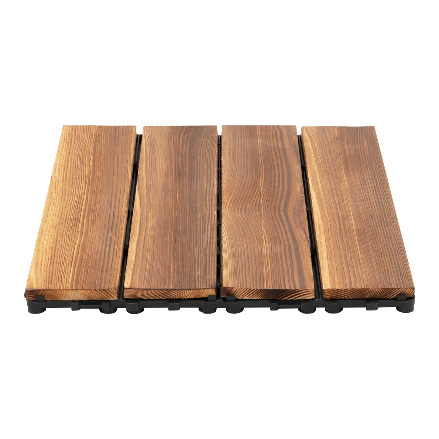 Acacia Mosaic Wood Deck Tiles Interlocking Outdoor Flooring