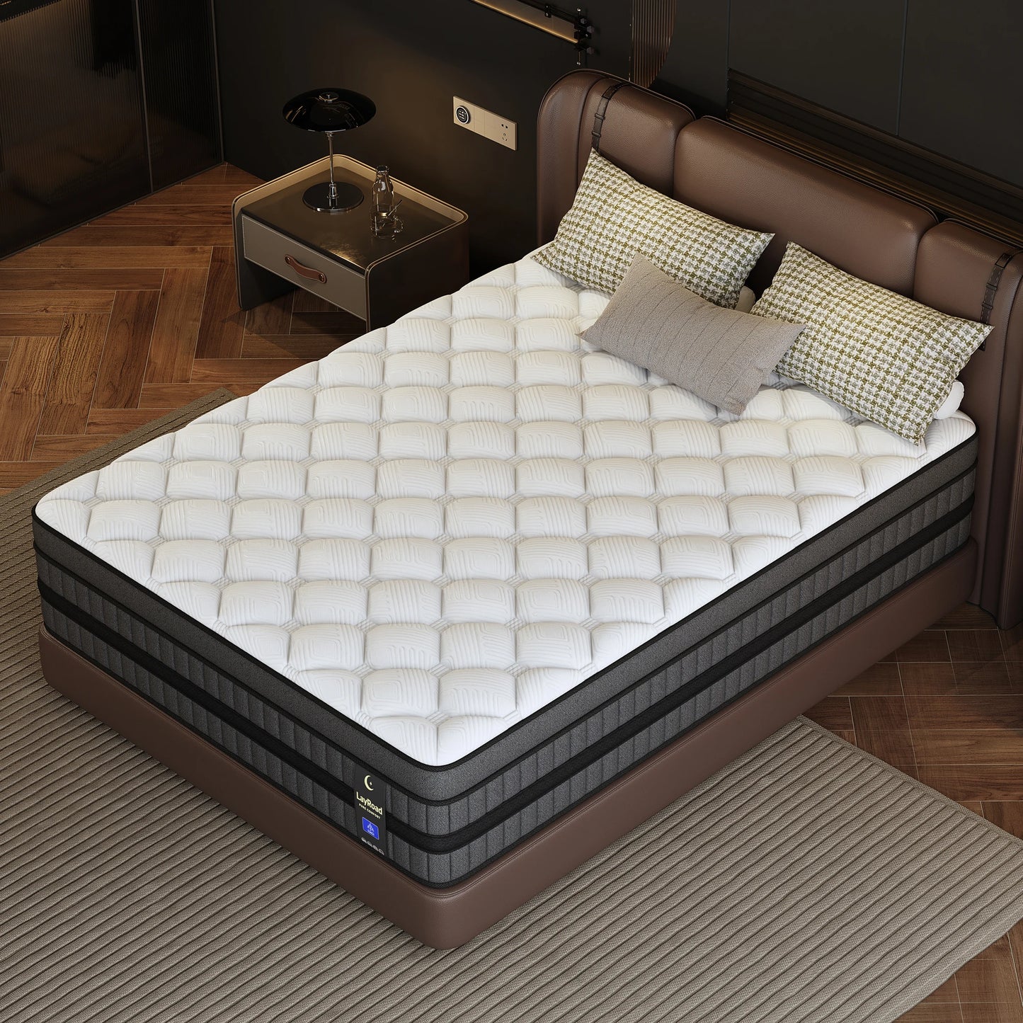 Ergonomic Hybrid Mattress With Cooling And Motion Isolation CertiPUR-US