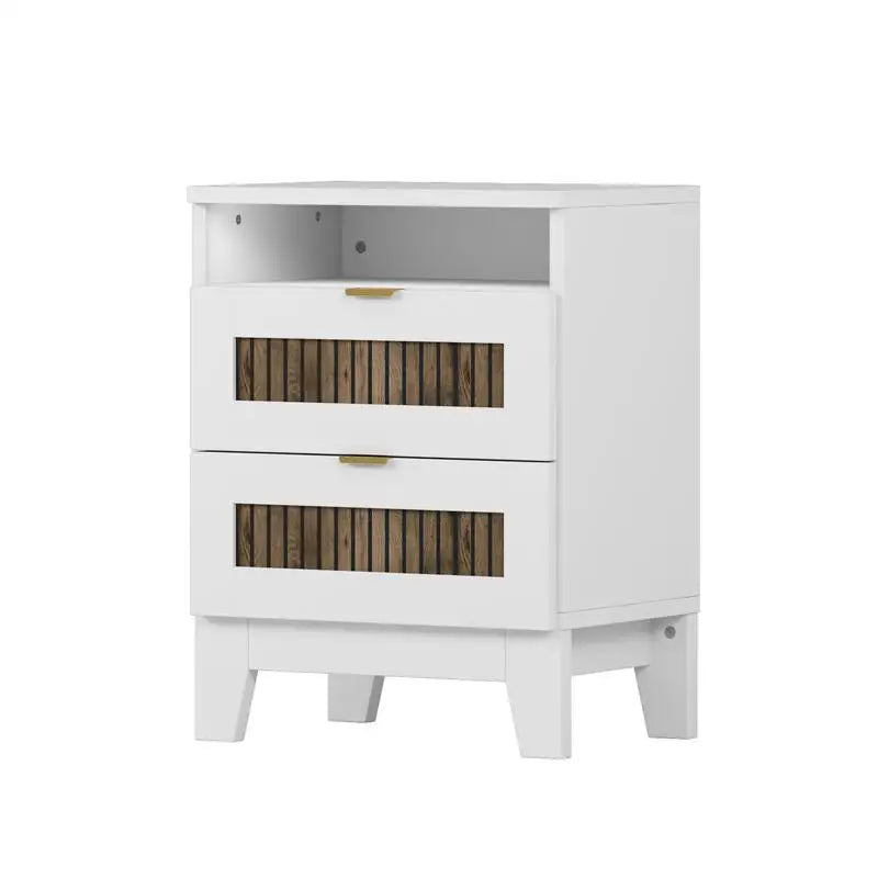 Farmhouse 4 Piece Platform Bed With Storage Nightstand And Dresser