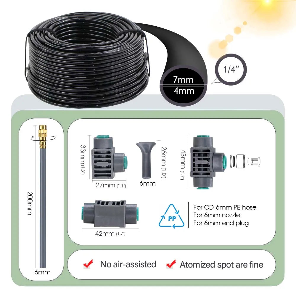 LANRIYUZ Dual Zone Smart LCD Garden Watering Timer