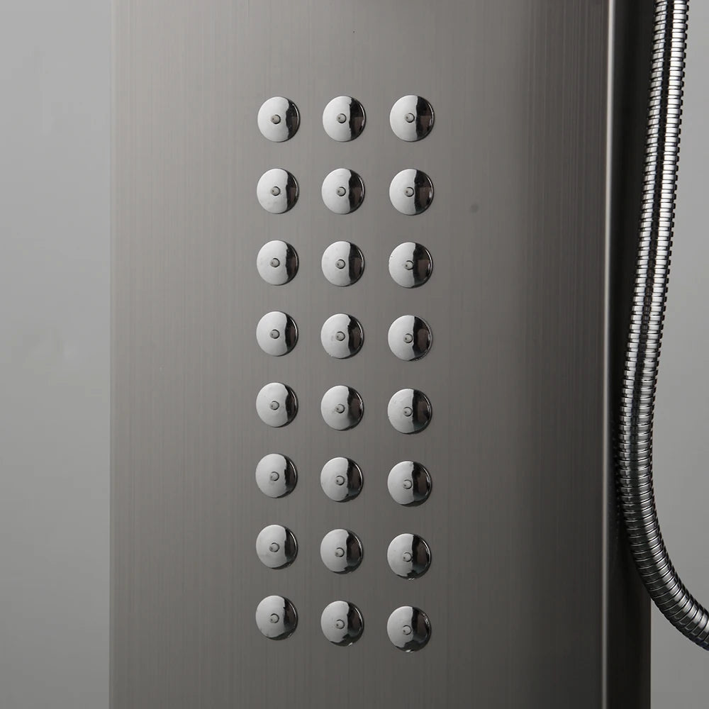 SINLAKU Stainless Steel Digital Shower Panel System With Body Jets