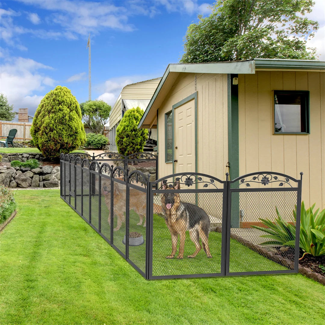 BINGOPAW 8 Panel Heavy Duty Dog Playpen Waterproof Whelping Pad