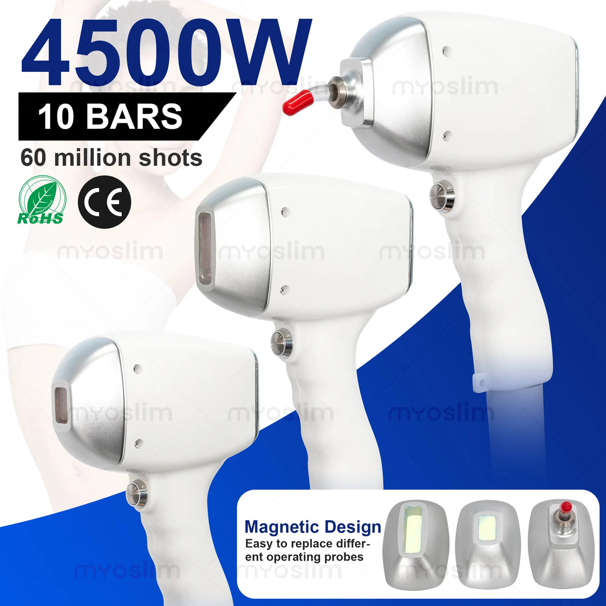 Myoslim 5000W Diode Hair Removal And Skin Rejuvenation Machine