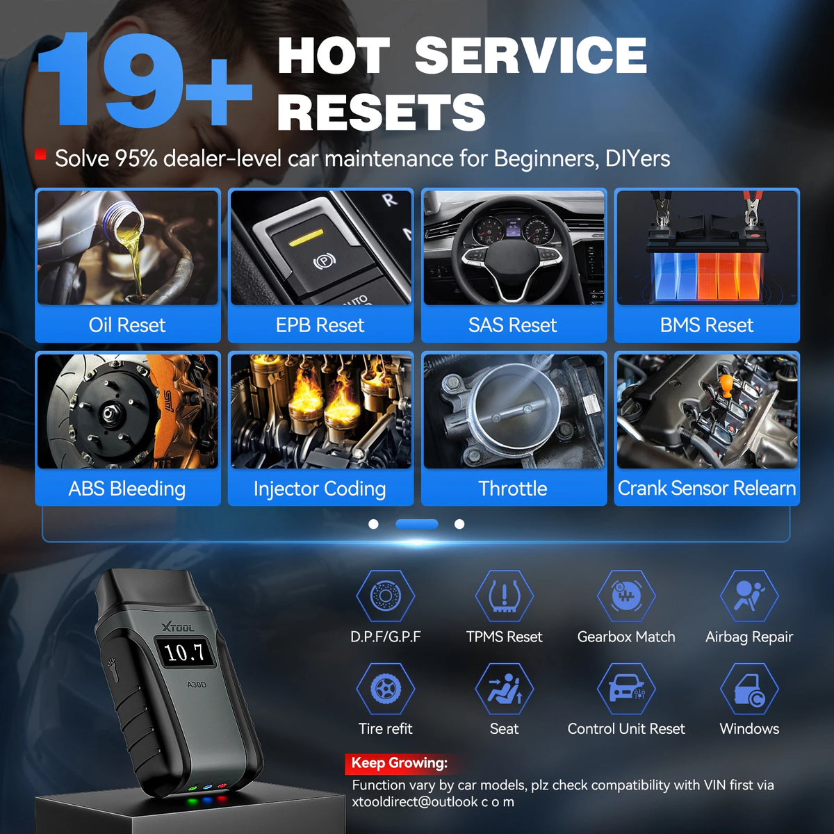 2026 New XTOOL Anyscan+ A30D V2.0 Lifetime Free OBD2 Scanner Bluetooth Diagnostic Tools All System 19 Resets Bi-directional FCA