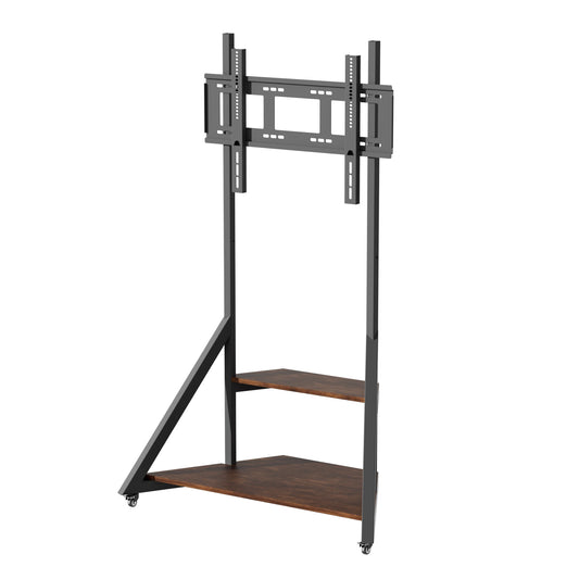Unho Adjustable Rolling TV Floor Stand Mount for Large TVs