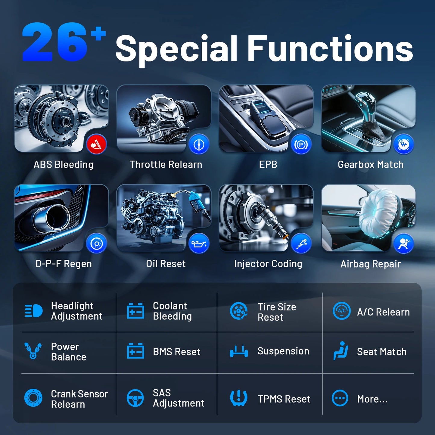 XTOOL A30M V2.0 Full System Diagnostic Bidirectional OBD2 Scanner