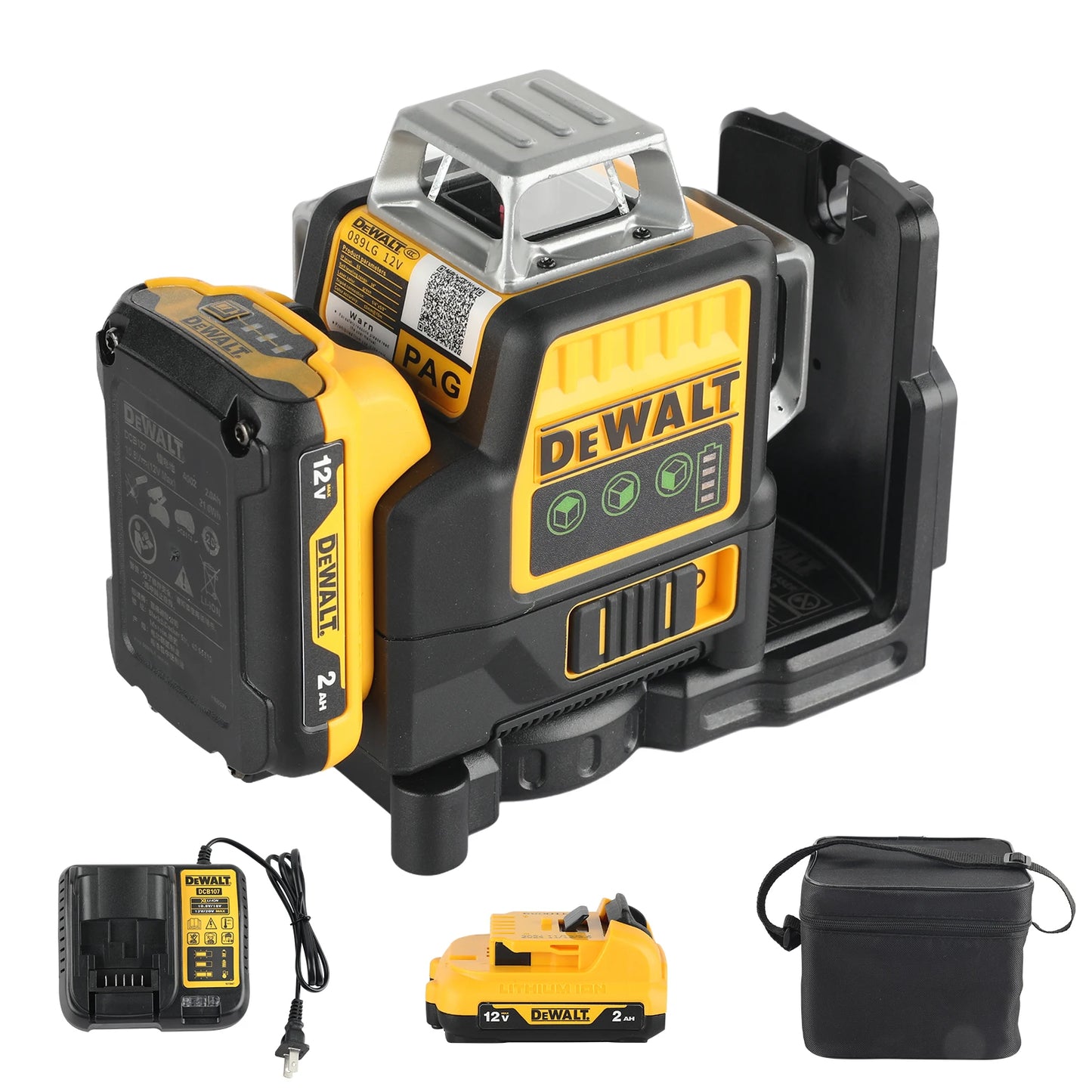 DEWALT DW089LG Laser Level 360 Degree Vertical Horizontal Projection
