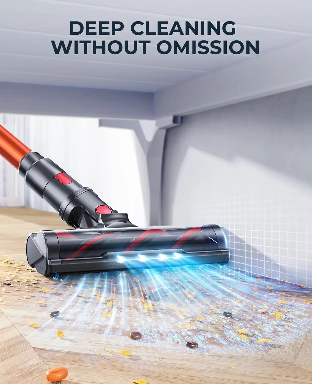 LARESAR Elite 8 450W Cordless Vacuum Cleaner with Detachable Battery
