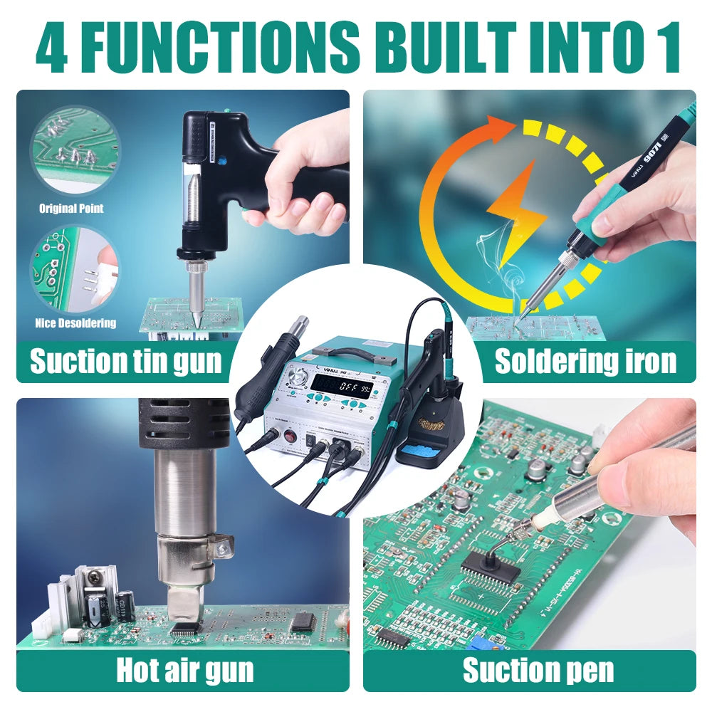 Yihua 948II Intelligent 4in1 Soldering And Desoldering Station Kit