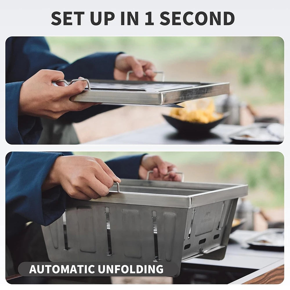 Naturehike Portable Charcoal Grill For Camping And Outdoor Cooking