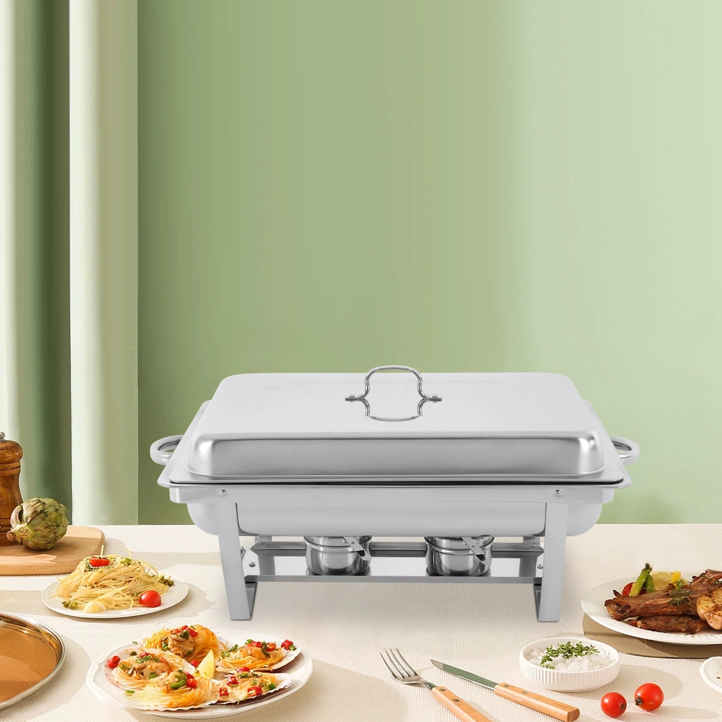 Stainless Steel Chafing Dish Buffet Set For Catering And Buffets