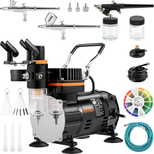 SucceBuy Dual-Action Airbrush 120W Spray Gun Painting Set