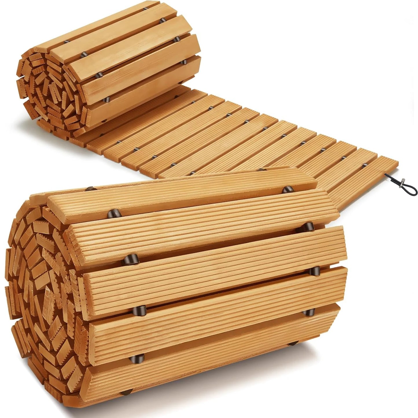 Weather-Resistant Non-Slip Wooden Garden Pathway Roll Out