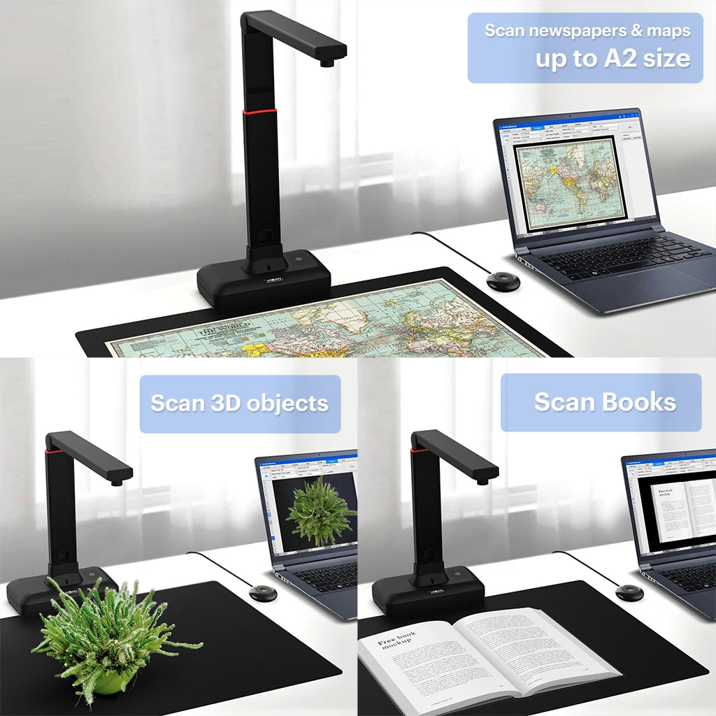 VIISAN S21 CaptureA2 27MP Document Scanner With OCR