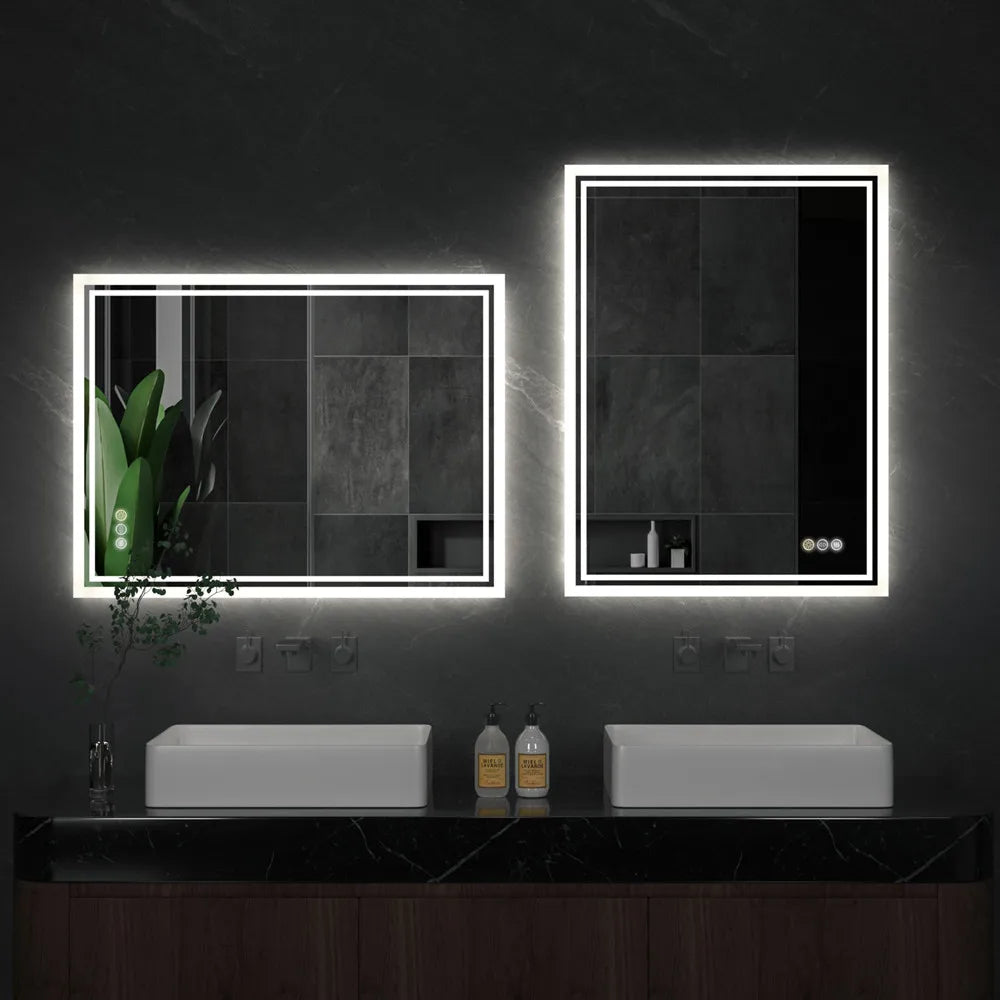 LUVODI Illuminate LED Backlit Frameless Defog Dimmable Mirror