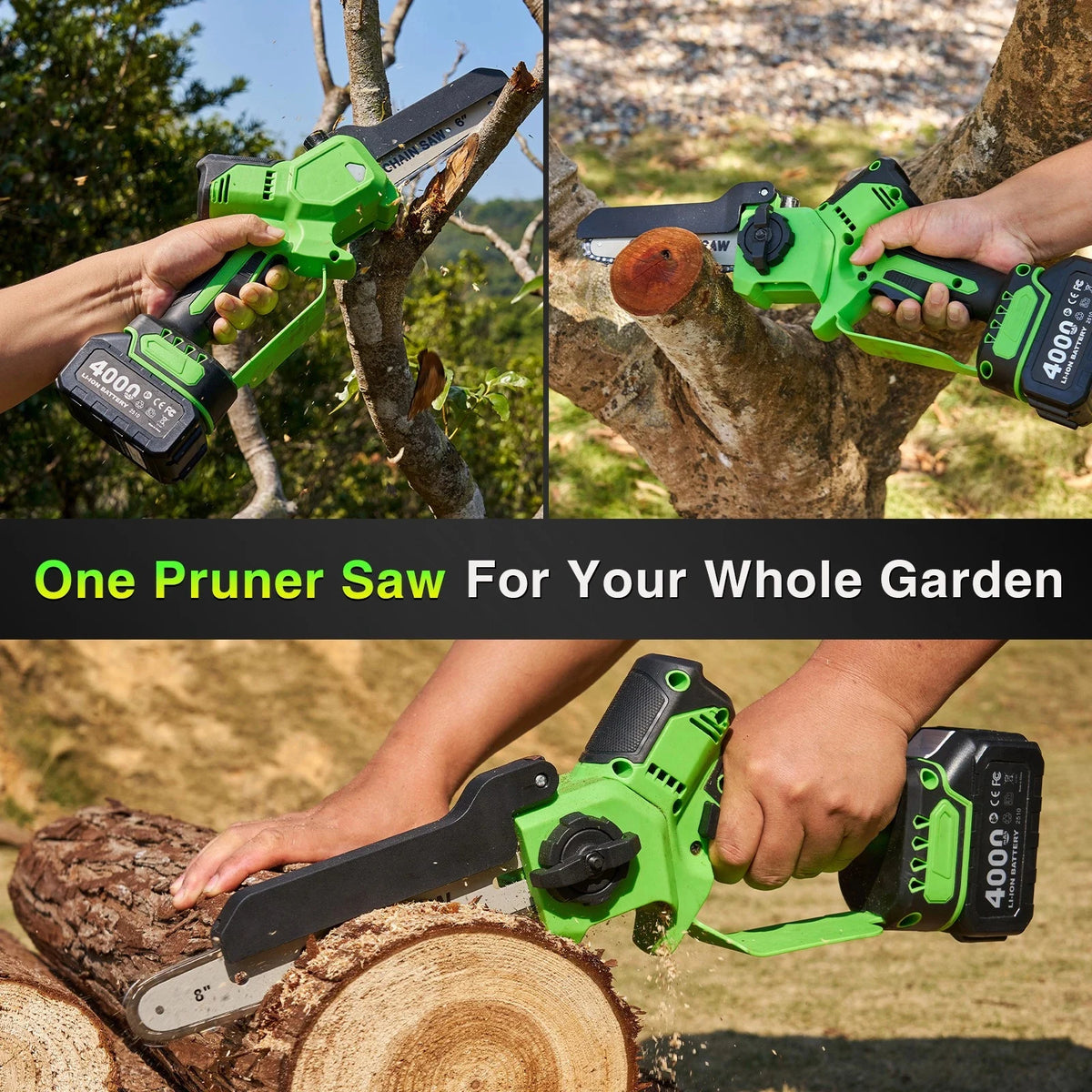 Taskstar Cordless Brushless Pruning Saw With Rechargeable Batteries