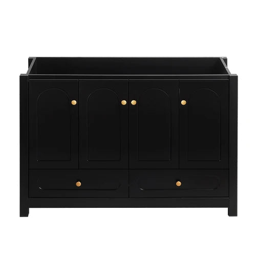 Bathroom Vanity Cabinet With Four Sliding Doors And Two Drawers