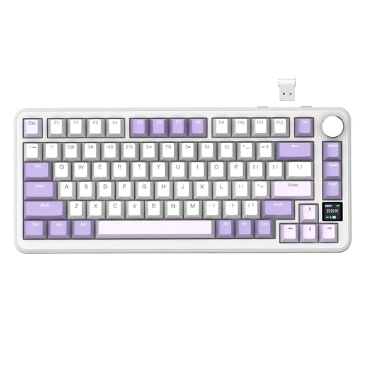 Attack Shark X85 Mechanical Keyboard Hot Swappable Gasket Screen Knob