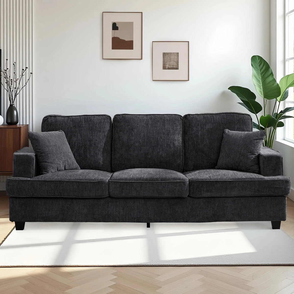 Modern Chenille Cloud Couch Sofa For Living Room Decor