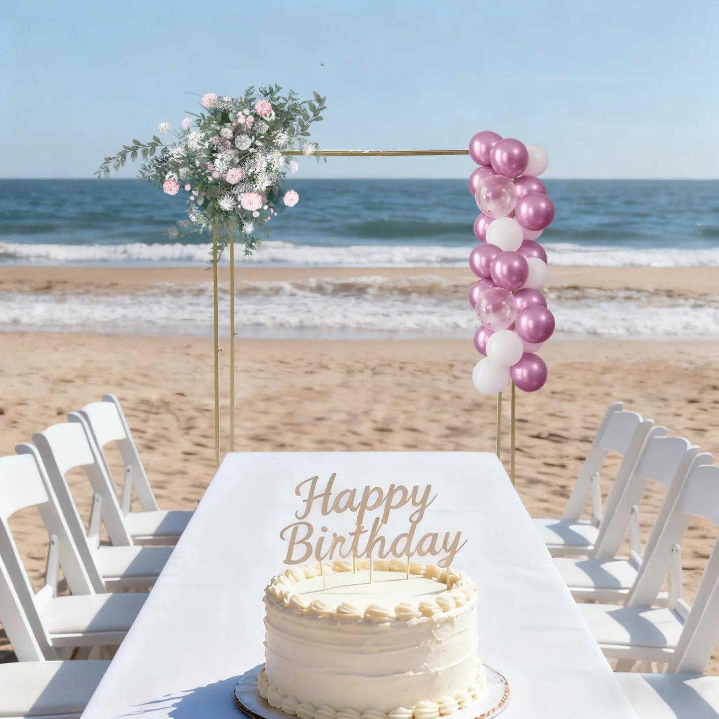 Square Backdrop Arch Stand Kit For Wedding And Party Decor