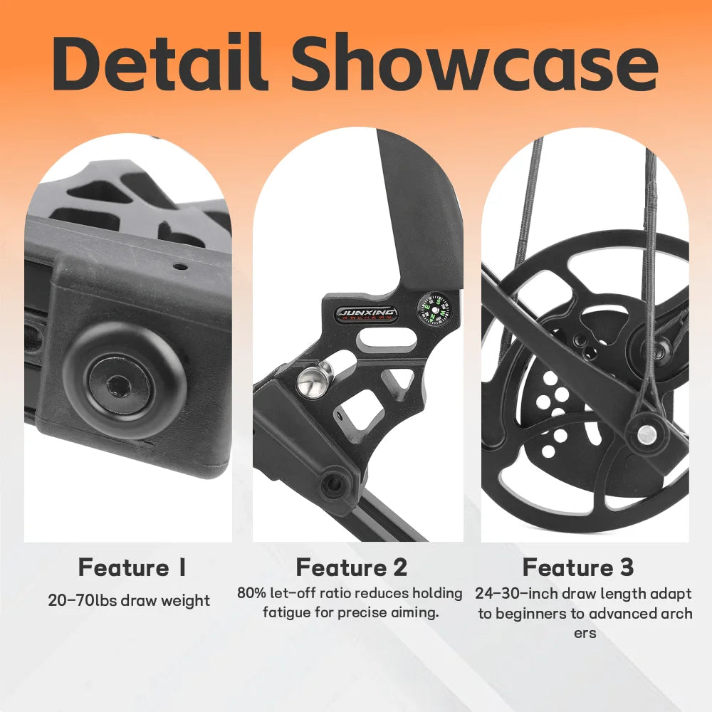 Adjustable Compound Bow For Hunting And Archery Target Shooting