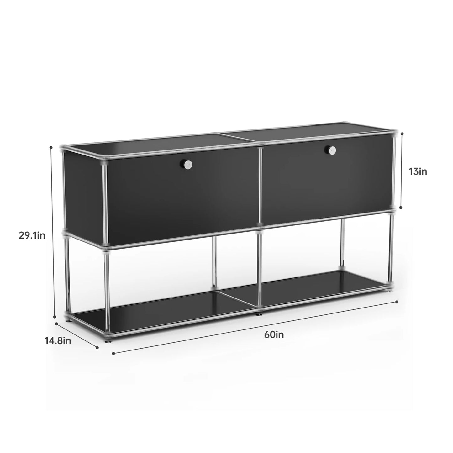 Stainless Steel Storage Cabinet Organizer TV Stand For Living Room