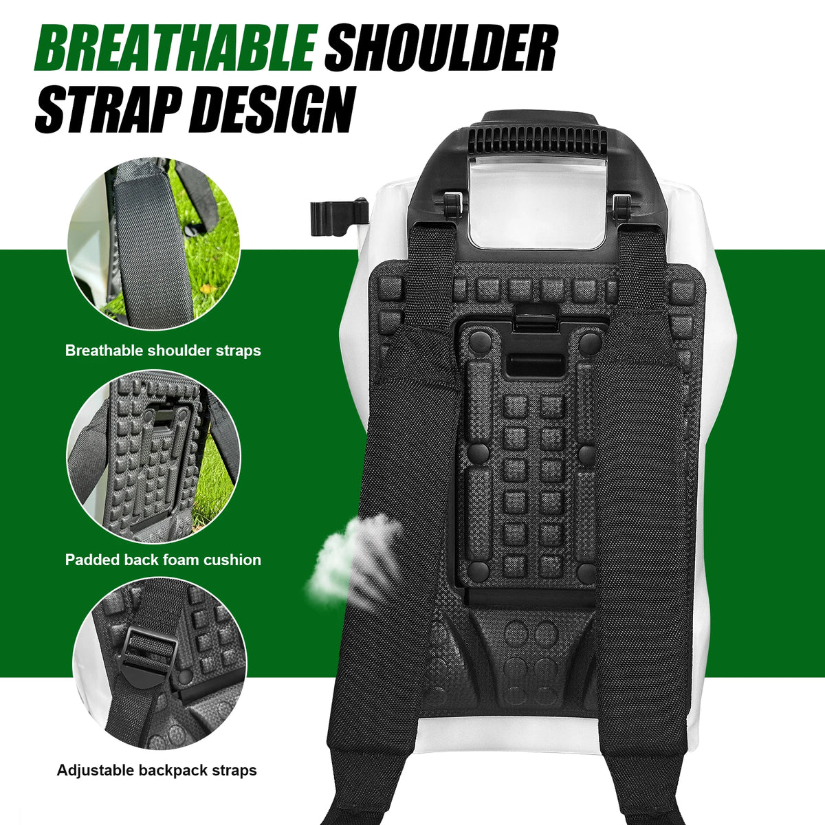 Rechargeable Electric Backpack Sprayer With Telescopic Wand For Garden Use