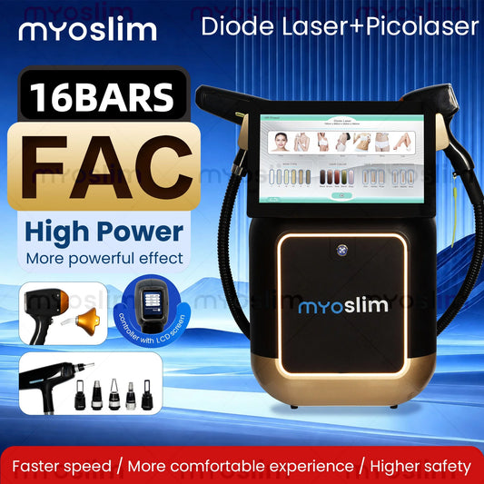 MYOSLIM Professional 2 In 1 Diode Pico Device Hair Removal
