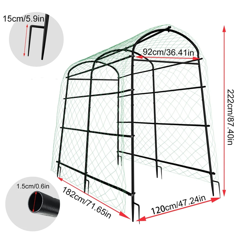 Wisfor U-Shaped Metal Tall Garden Plant Trellis For Climbing Plants