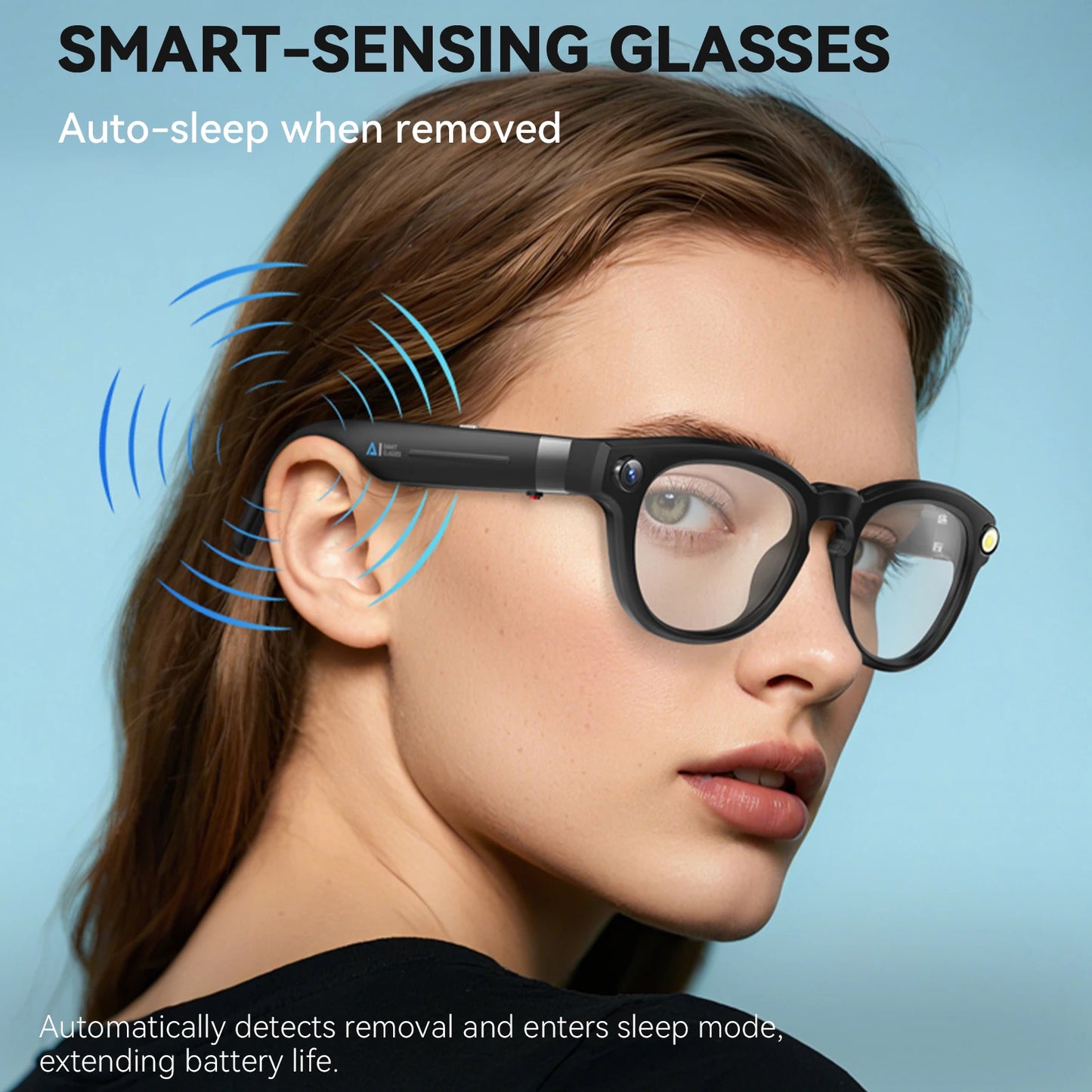 EIGIIS AI Smart Glasses With Bluetooth Calling And Translation Waterproof