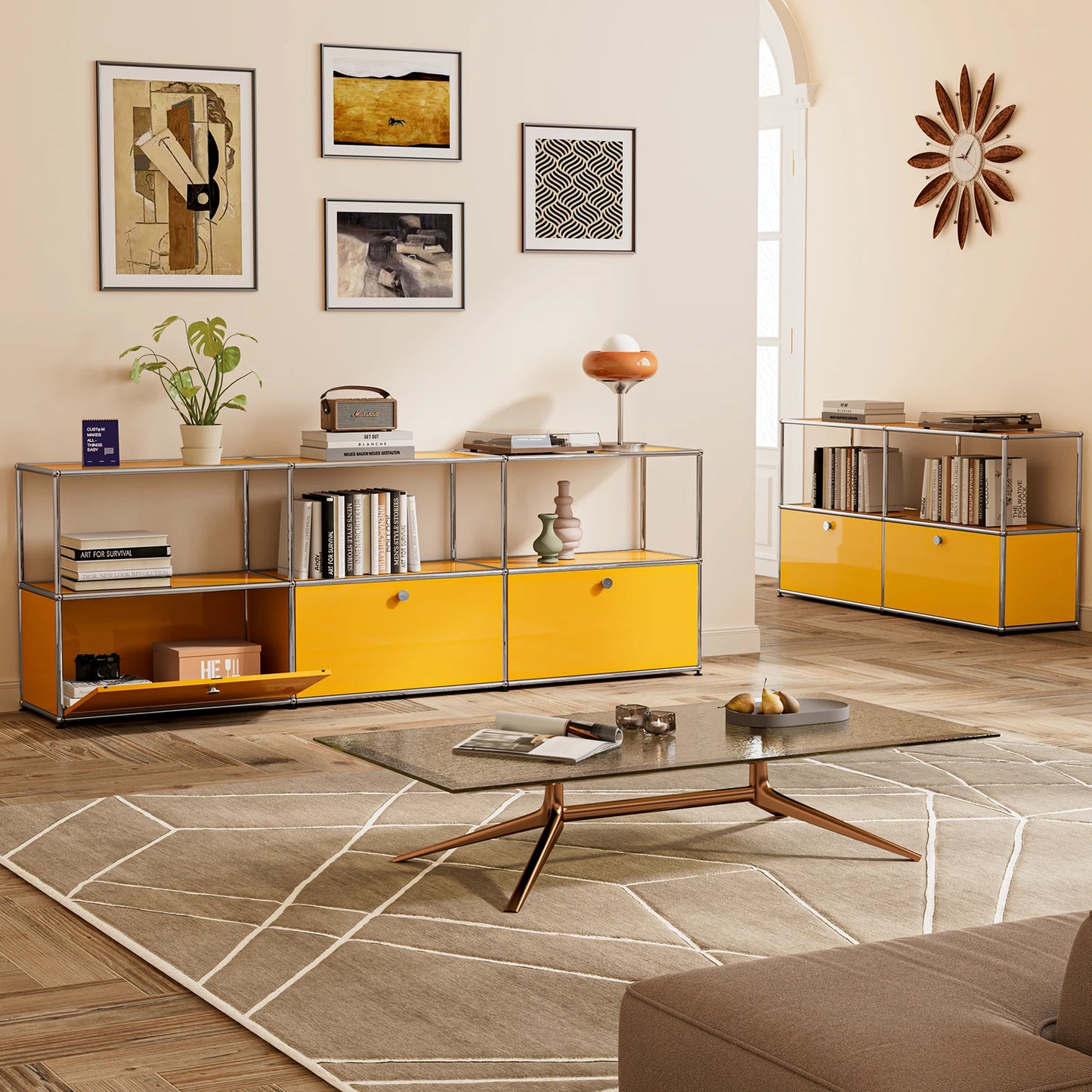 Stainless Steel Storage Cabinet Organizer TV Stand For Living Room