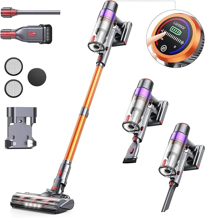 LARESAR Elite 8 450W Cordless Vacuum Cleaner with Detachable Battery