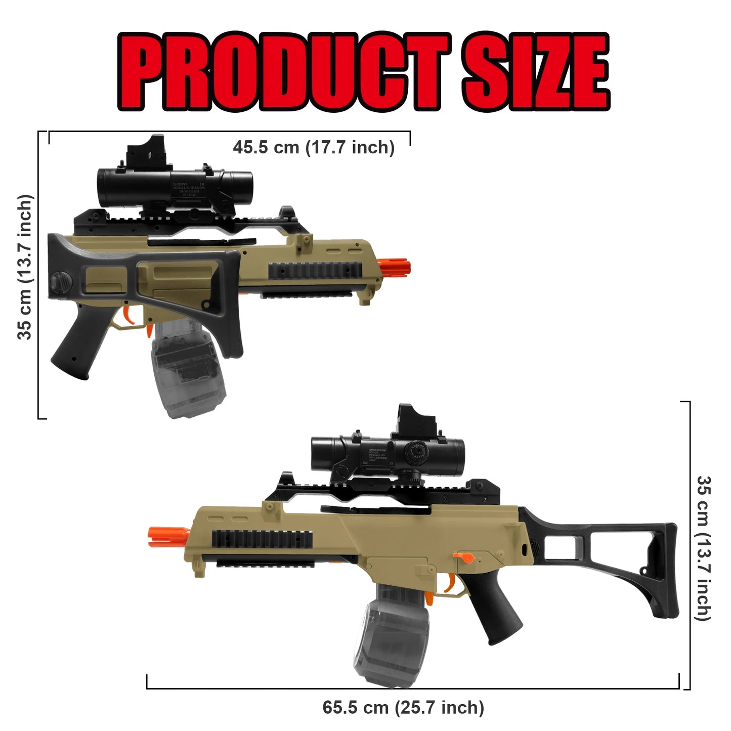 EY G36C Electric Gel Ball Blaster Dual Mode Toy Rifle