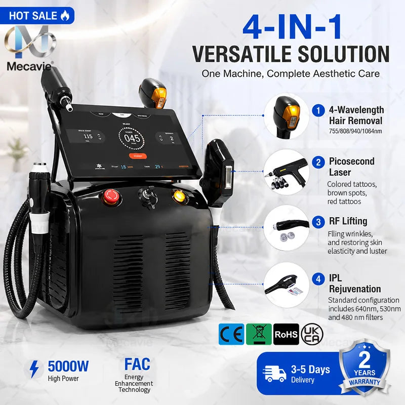 Emsnova 4in1 5000W Five Waves Multifunction Beauty Machine