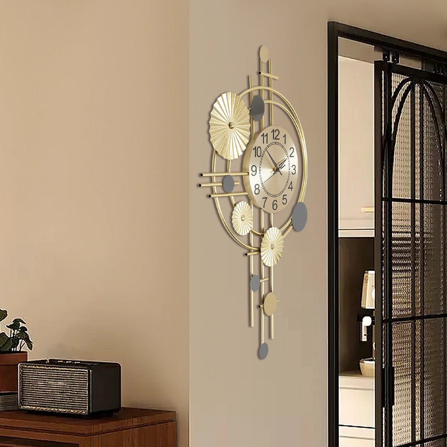 Decorative Wall Clock Silent Non Ticking Modern Indoor Decor