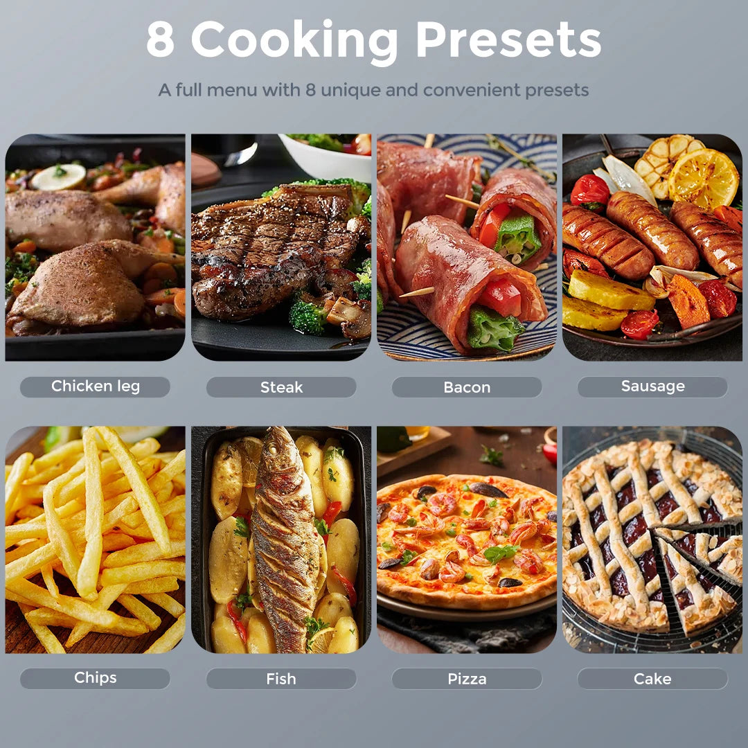SEJOY Air Fryer Oven Oilless Cooker Roast Bake Dehydrate Warm