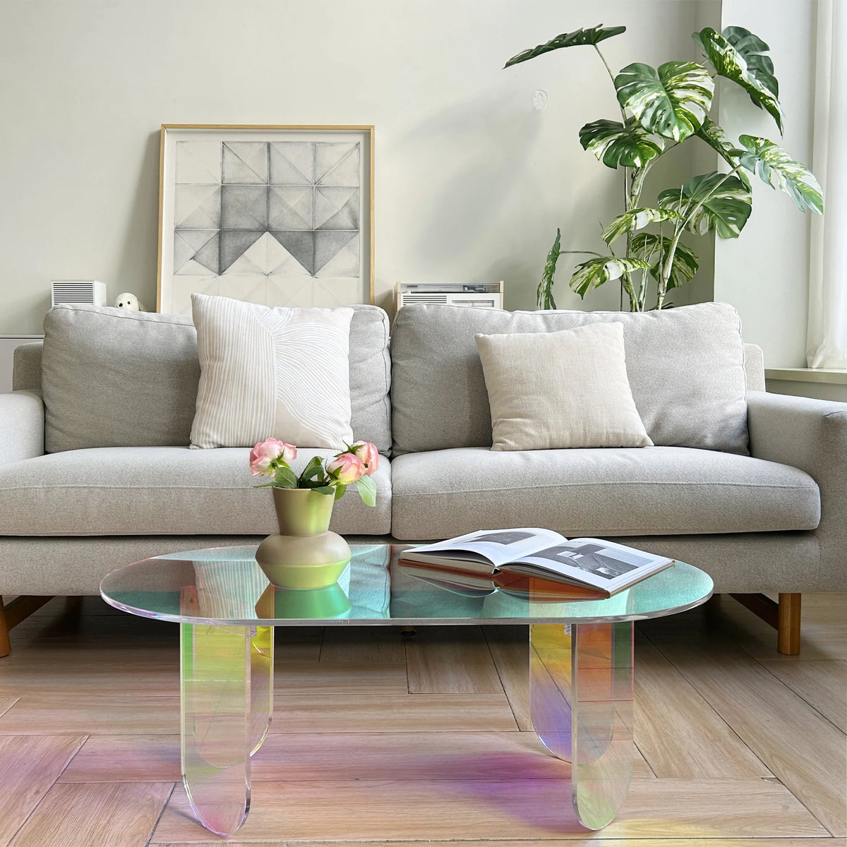 Modern Style Acrylic Coffee Table Side Table Design