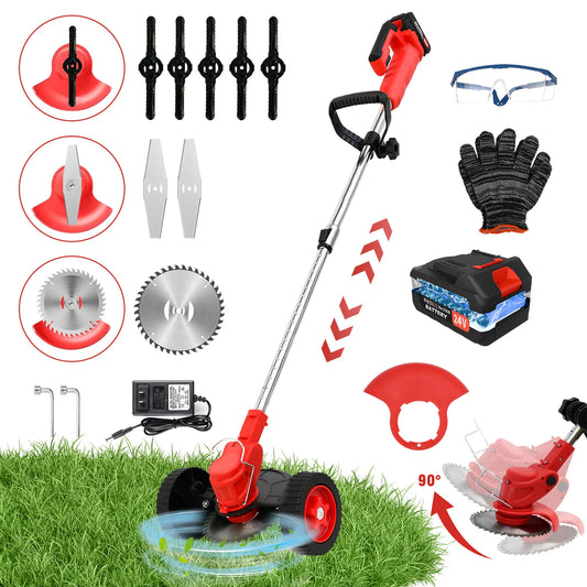 21V Cordless Weed Wacker 3 In 1 Trimmer Edger System