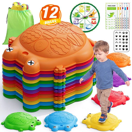 Hyes Balance Stepping Stones Set For Kids Gross Motor Development