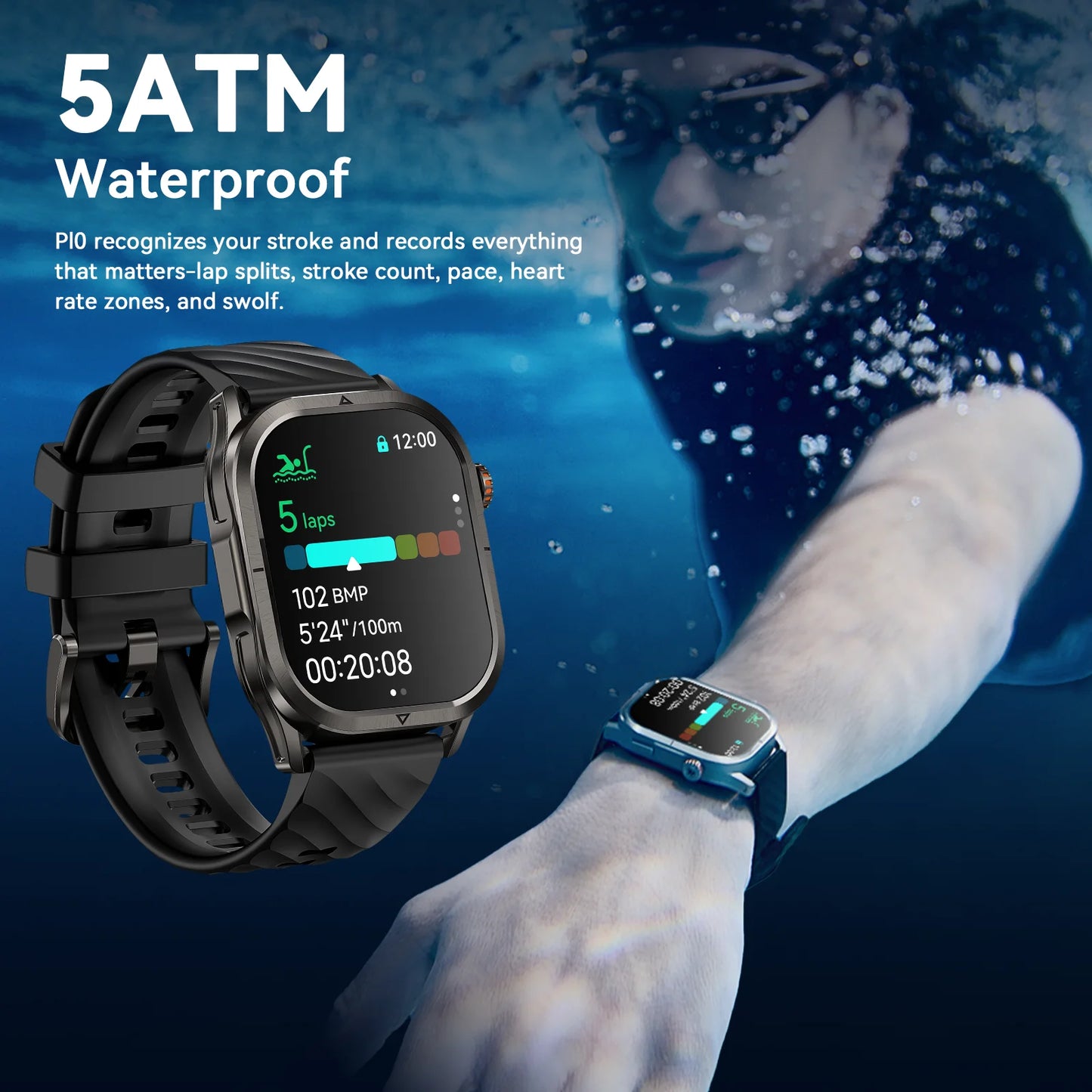 KOSPET Magic P10 GPS Smartwatch With AMOLED Screen GNSS