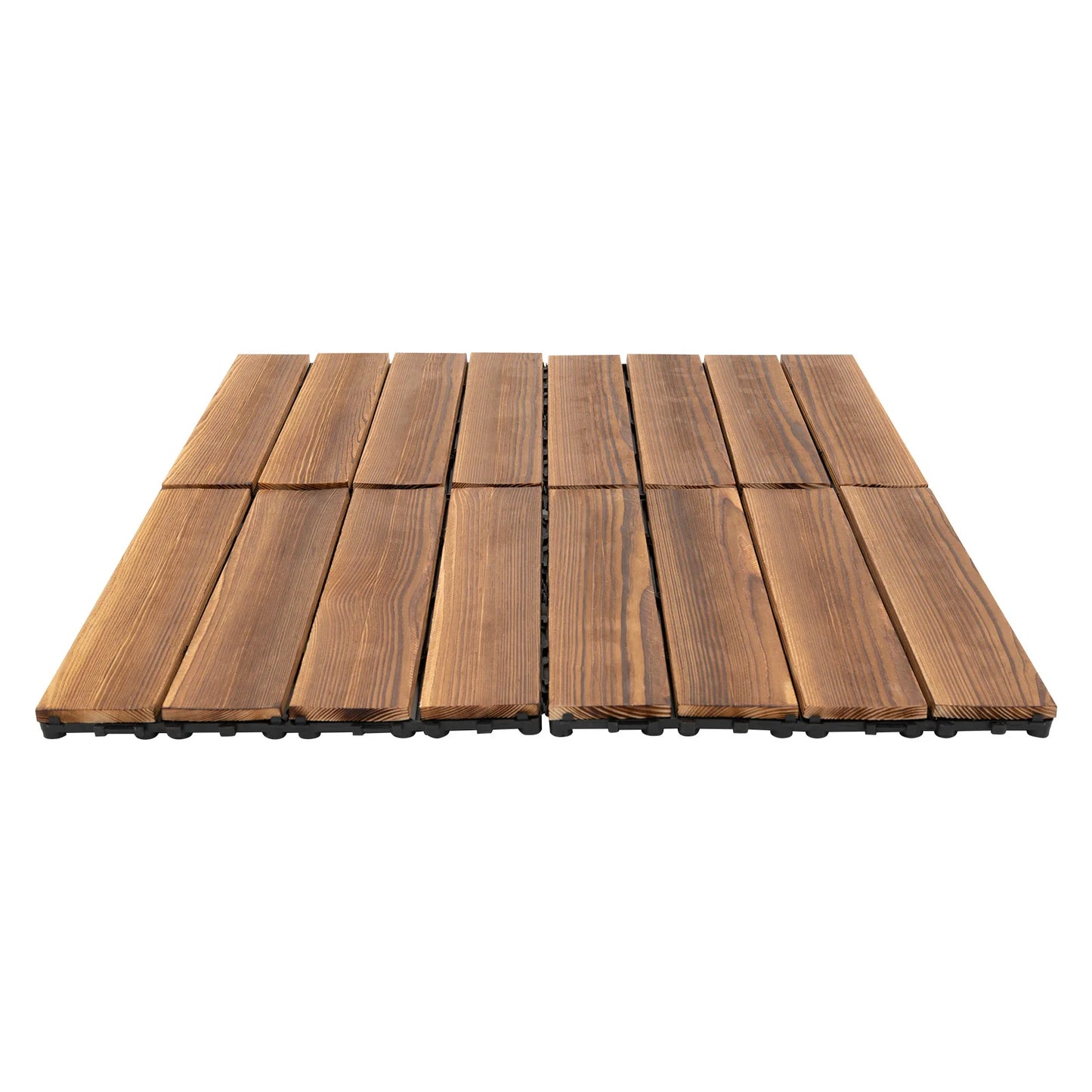 Acacia Mosaic Wood Deck Tiles Interlocking Outdoor Flooring