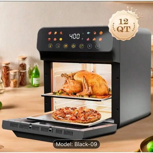 XMSJ Large Capacity Air Fryer With Visual Intelligent Controls