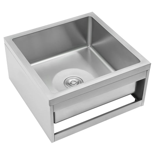 Bymaocar Stainless Steel Floor Mop Sink For Commercial Kitchens