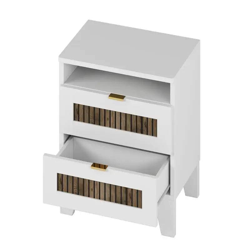 Farmhouse 4 Piece Platform Bed With Storage Nightstand And Dresser