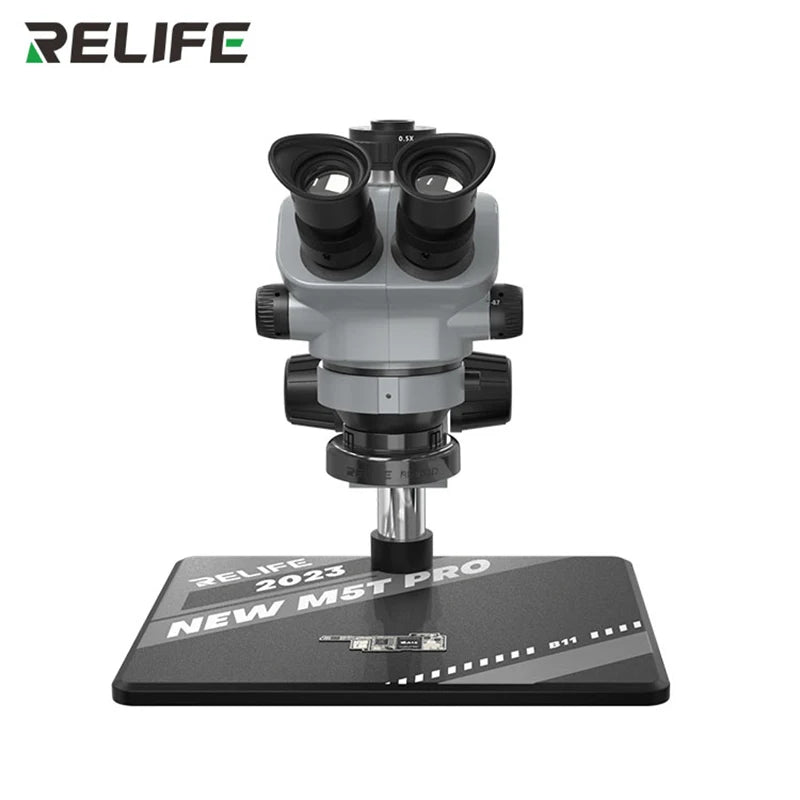 Relife RL-M5T Pro Trinocular HD Microscope With 4K Camera