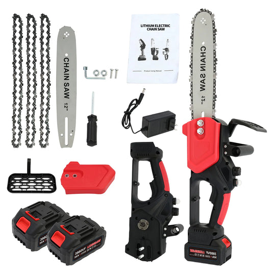 Cordless Chainsaw Brushless Electric Power Tool 1800W For Wood Cutting