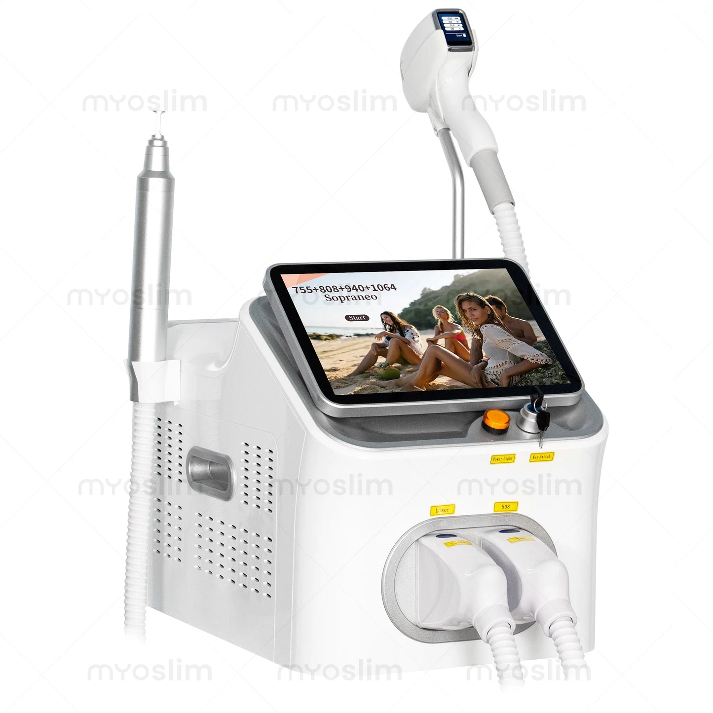 MYOSLIM 2-in-1 Diode Laser Hair Removal Pico QSwitch 808nm