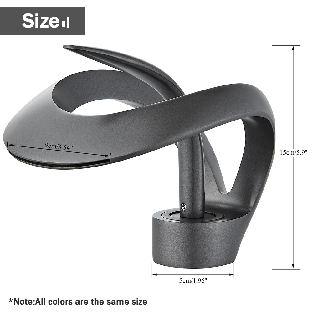 Rozin Waterfall Basin Faucet Deck Mount Mixer Tap Hot Cold