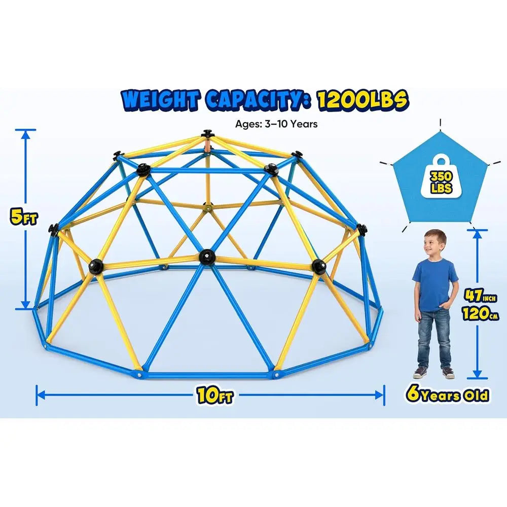 Zupapa ClimDome 10T With Hammock Geometric Dome Climber Supporting 1200lbs