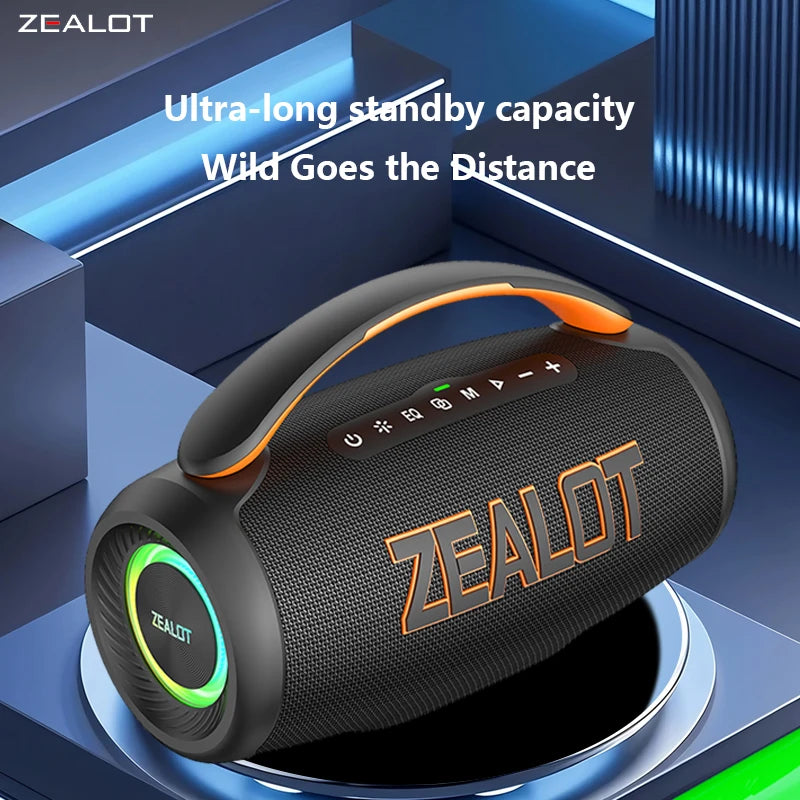 Zealot P12 60W Portable Bluetooth Speaker With IpX6 Waterproof Design